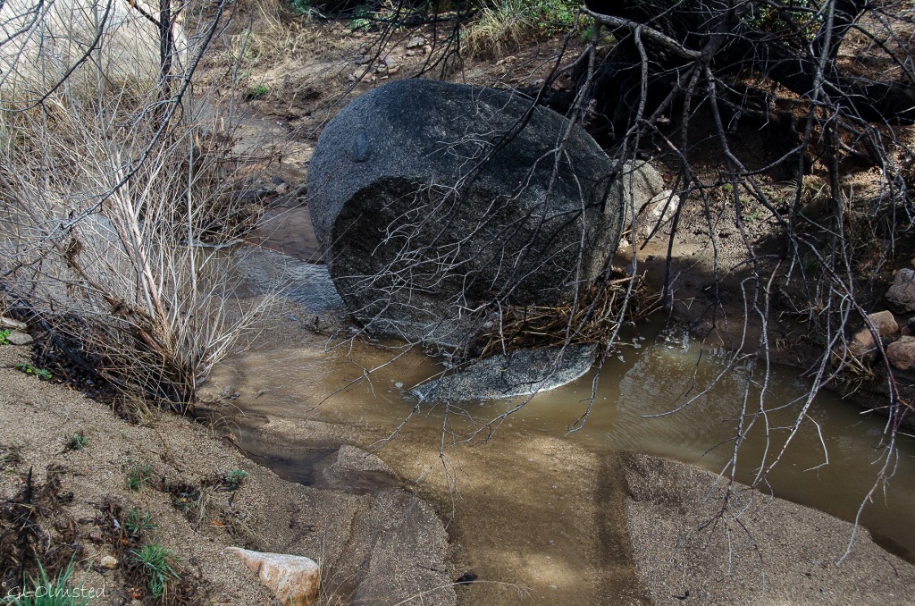 Water in wash Yarnell Arizona