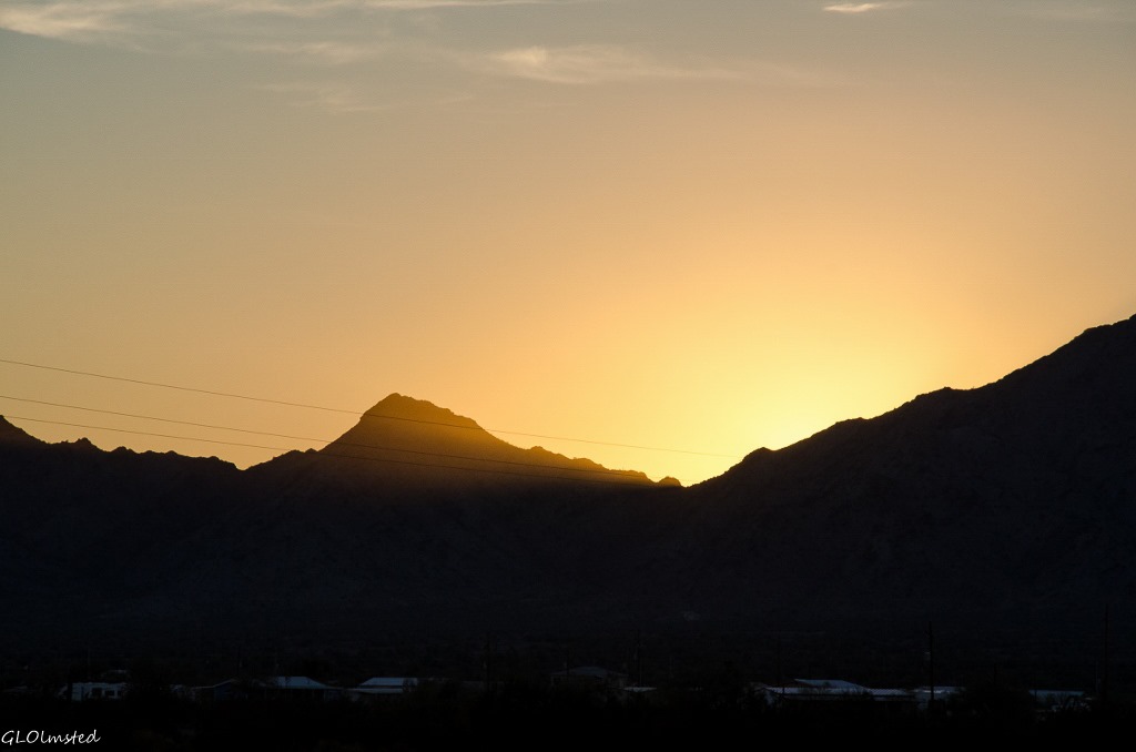 Sunset La Paz short term Quartzsite Arizona