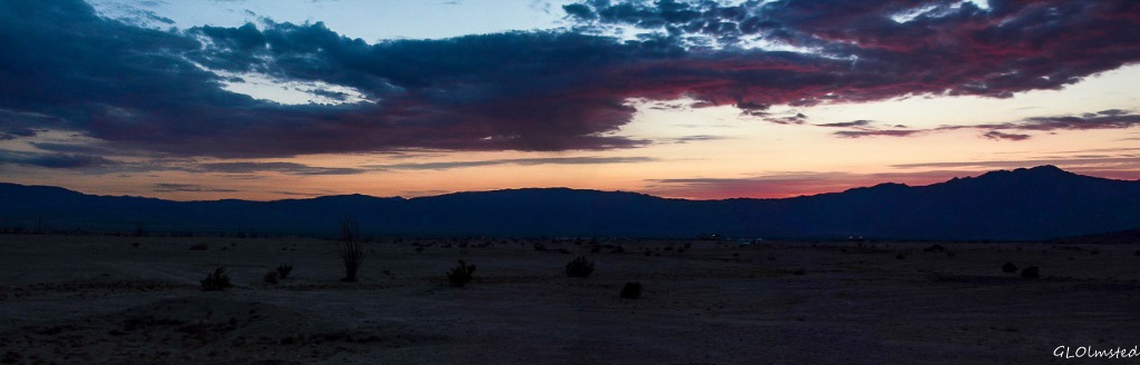 Sunset Anza-Borrego Desert State Park California
