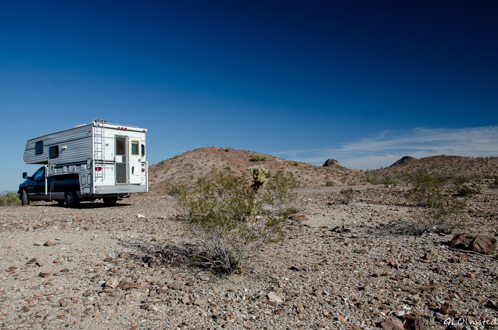 Truck camper Dome Rock Quartzsite Arizona