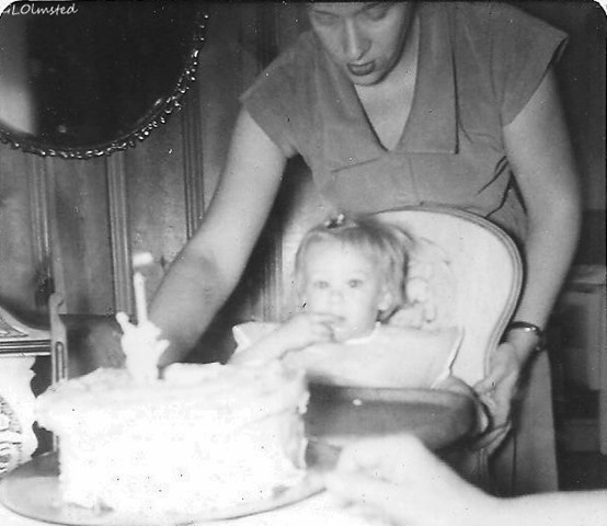 Gaelyn's first birthday March 26  1955 Spring Rd Hinsdale Illinois