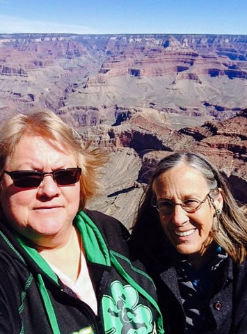 Sandee and Gaelyn at South Rim Grand Canyon National Park Arizona