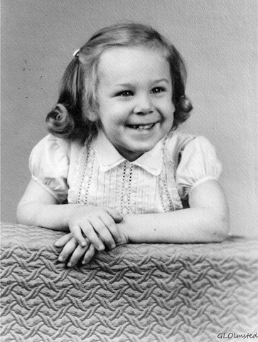 Gail 3 yrs old Studio photo 1957 Illinois