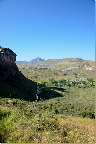 View from Echo Ravine trail Golden Gate Highlands National Park South Africa
