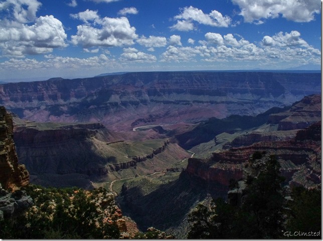 Colorado River from Walhalla overlook North Rim Grand Canyon National Park Arizona