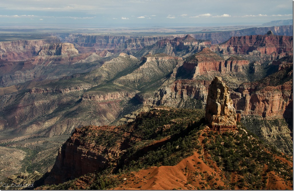 Mt Hayden & canyon beyond from Point Imperial North Rim Grand Canyon National Park Arizona