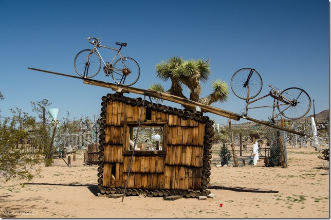 Noah Purifoy's Outdoor Desert Art Museum of assemblage sculpture Joshua Tree California