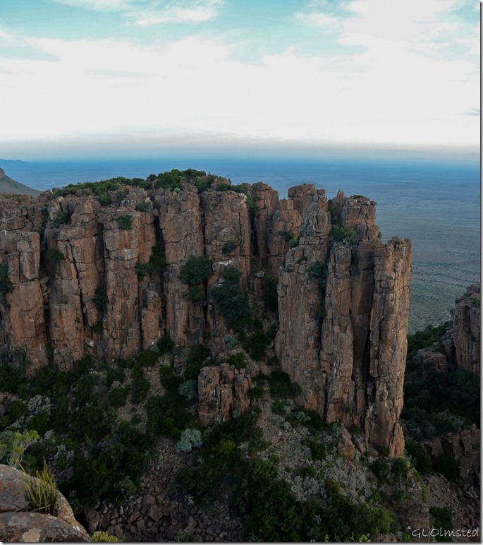 Dolomite cliffs above Valley of Desolation Camdeboo National Park Graaff-Reinet South Africa