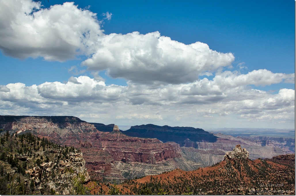 View from Vista Encantada North Rim Grand Canyon National Park Arizona