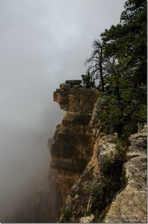 Inversion & cliff face North Rim Grand Canyon National Park Arizona