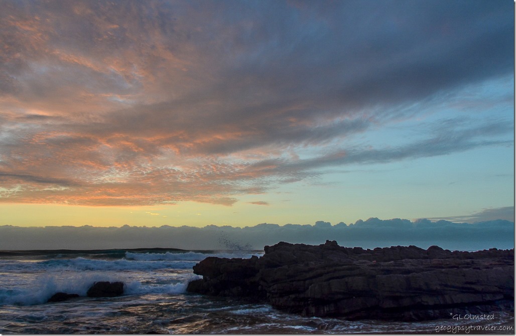 Sunrise over Indian Ocean Scottburgh Caravan Park Scottburgh South Africa