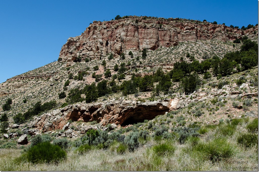 Alcove Snake Gulch trail Kaibab National Forest Arizona