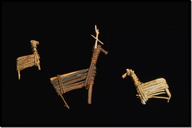 archaeology prehistory prehistoric artifact split twig figurine