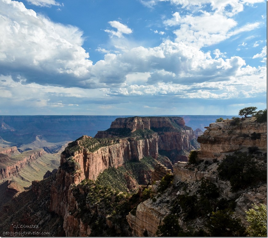 Wotans Throne from Cape Royal Walhalla Plateau North Rim Grand Canyon National Park Arizona