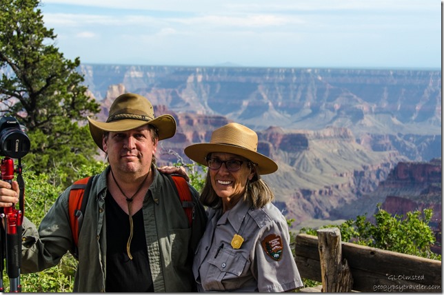 Shane & Ranger Gaelyn North Rim Grand Canyon National Park Arizona