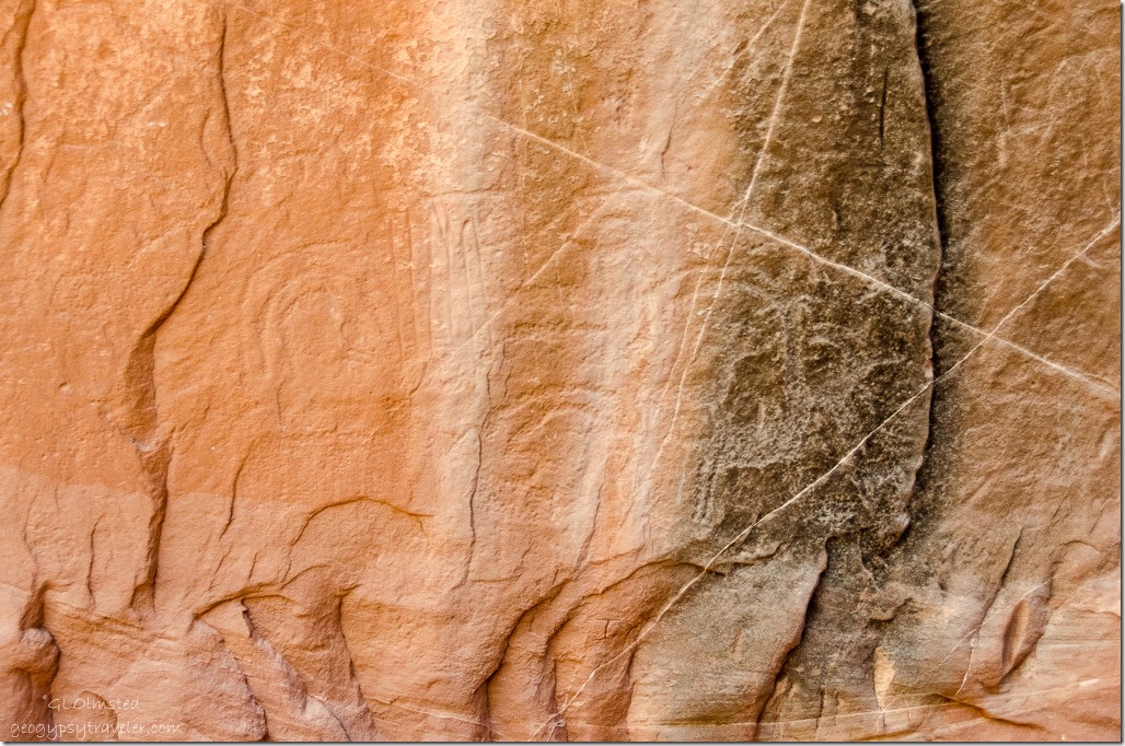 Petroglyphs Catstair Canyon Grand Staircase-Escalante National Monument Utah