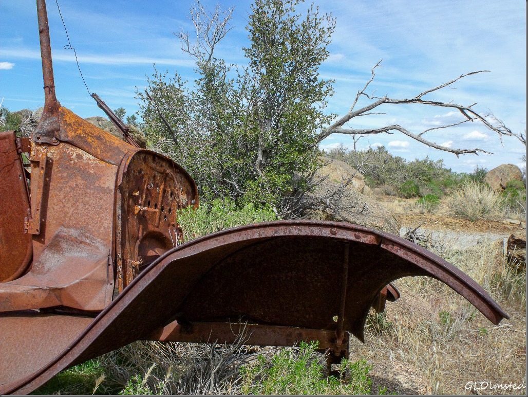 Old rusty car Weaver Mountains Yarnell Arizona