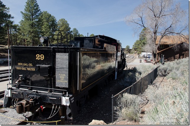 Old locomotive South Rim Grand Canyon National Park Arizona