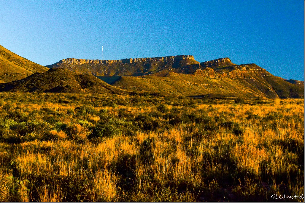 Morning light on the mountains Karoo National Park South Africa