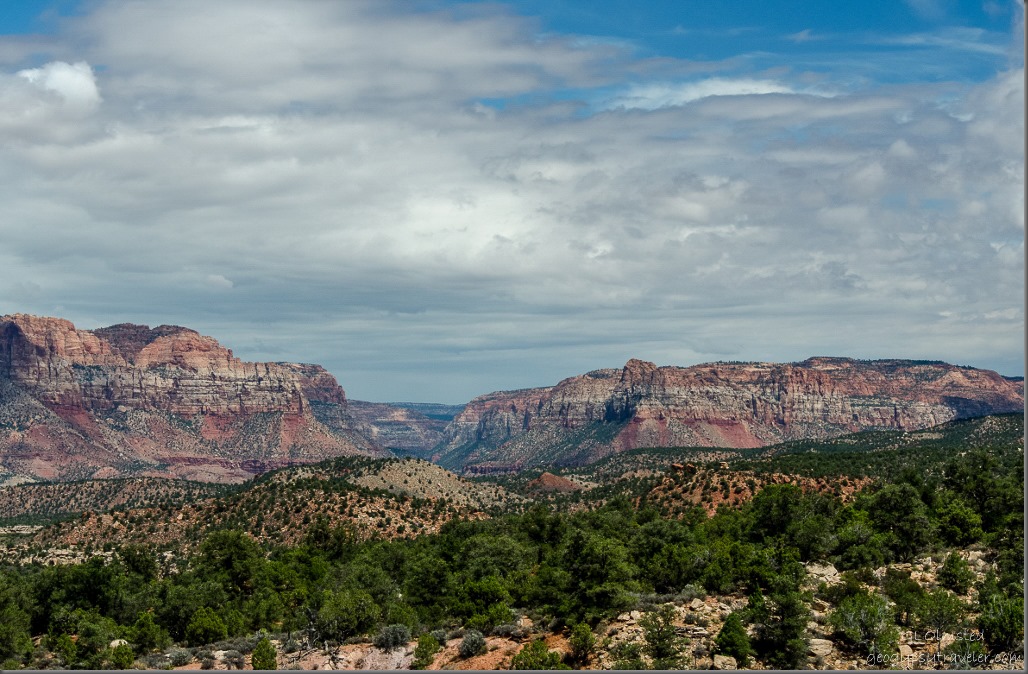 Zion National Park, Parunuweap Canyon & Canaan Mountain from Smithsonian Butte Back Country Byway Utah