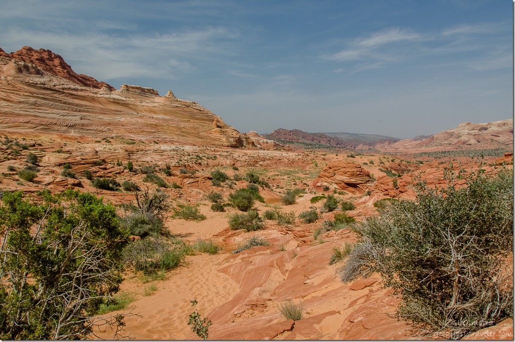View south from The Wave Paria Canyon-Vermilion Cliffs Wilderness Arizona