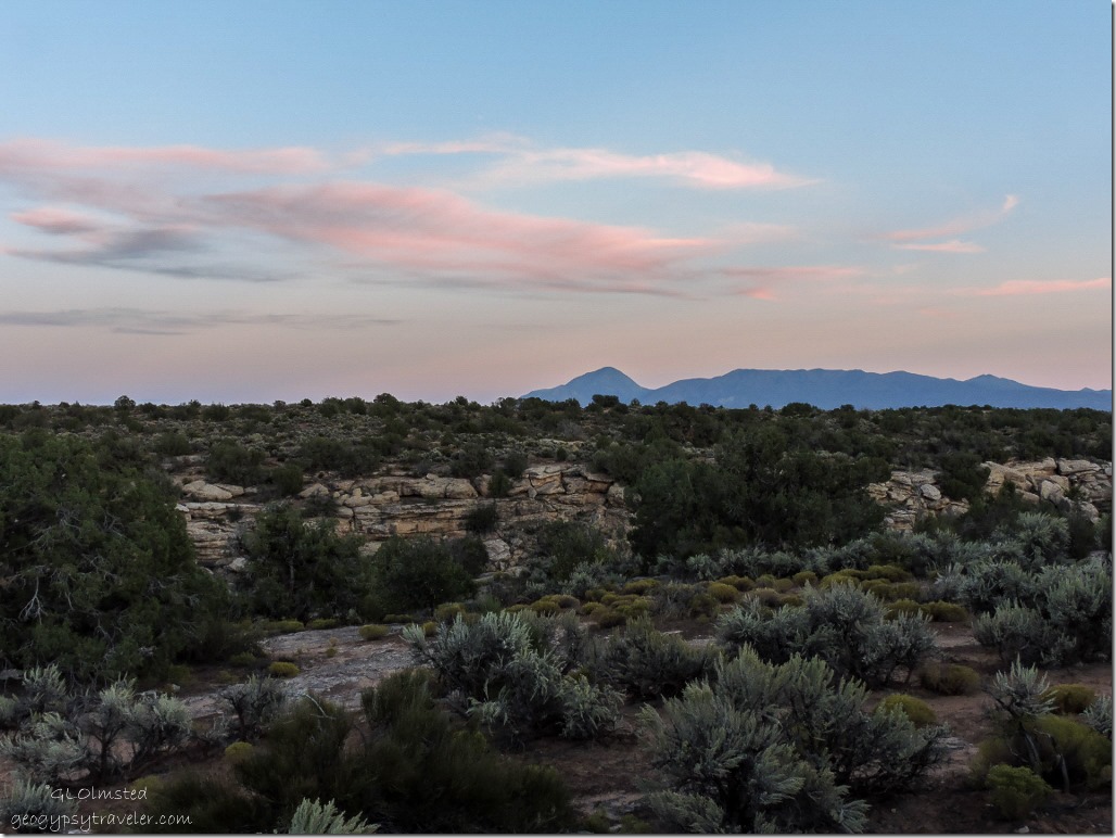 Sunset Sleeping Ute Hovenweep National Monument Utah