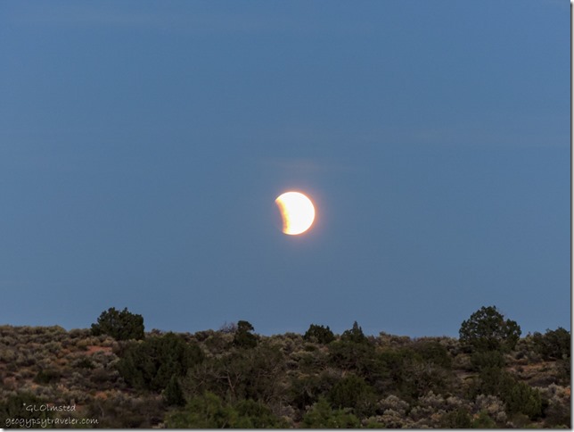 Lunar eclipse Hovenweep National Monument Utah