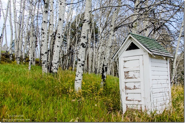 Outhouse Gooseberry Guard Station Manti-LaSal National Forest Utah