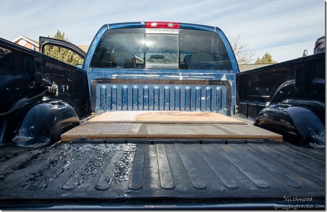 Wood in truck bed Kanab Utah