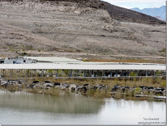 Dry dock Echo Bay Lake Meade National Recreation Area Nevada