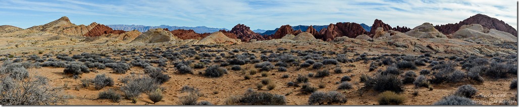 View along Fire Canyon Road Valley of Fire State Park Nevada
