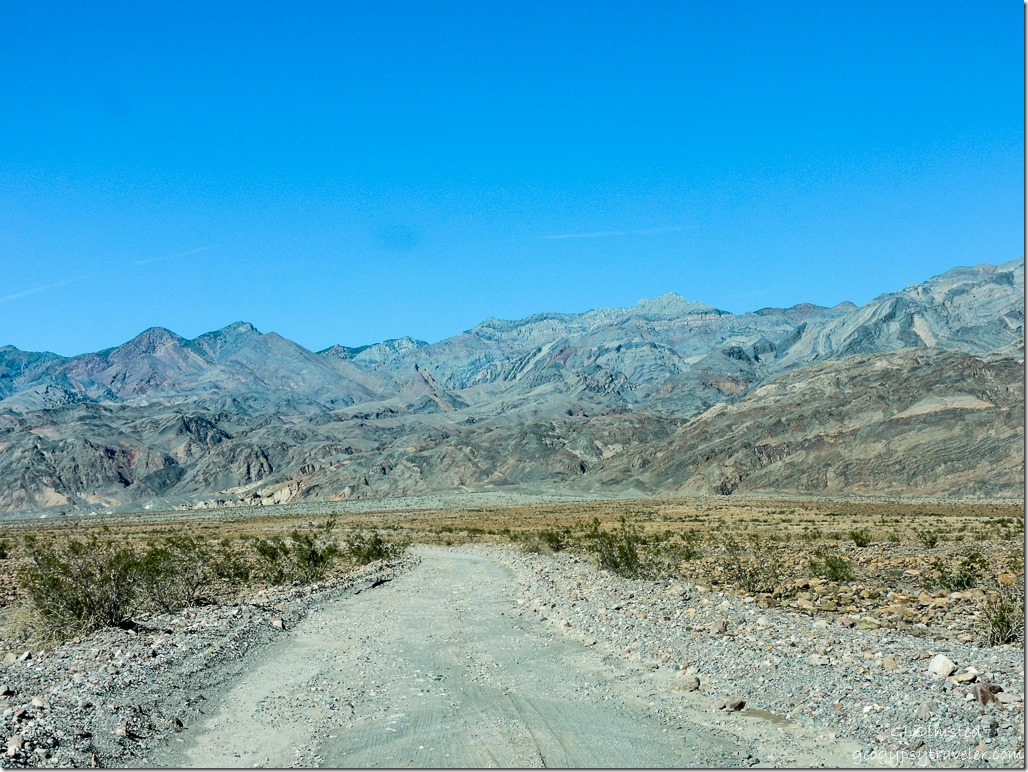 Rough road to Titus Canyon Death Valley National Park California
