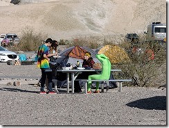 Visitors Texas Spring campground Death Valley National Park California