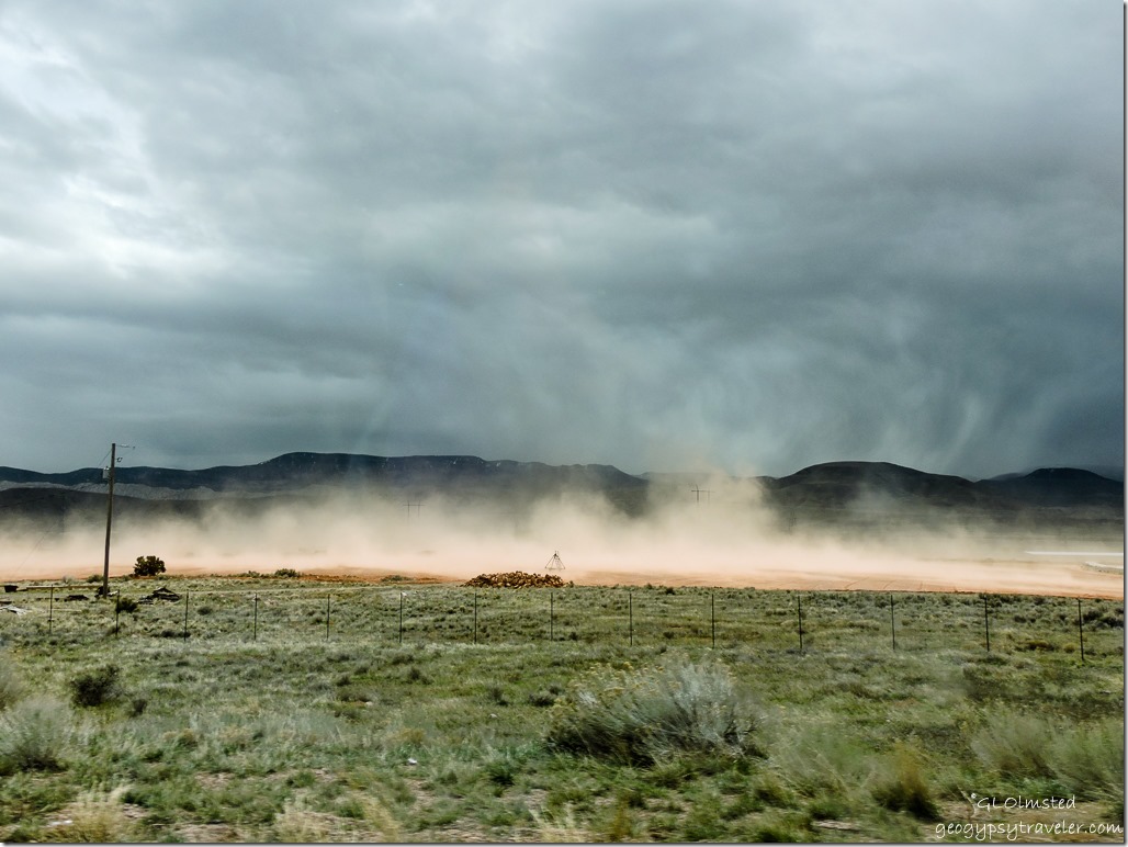 Dust & dark clouds SR89 North Utah