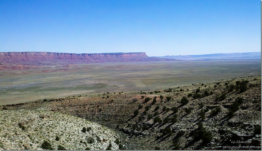 Vermilion Cliffs & House Rock Valley from SR89A East Kaibab National Forest Arizona