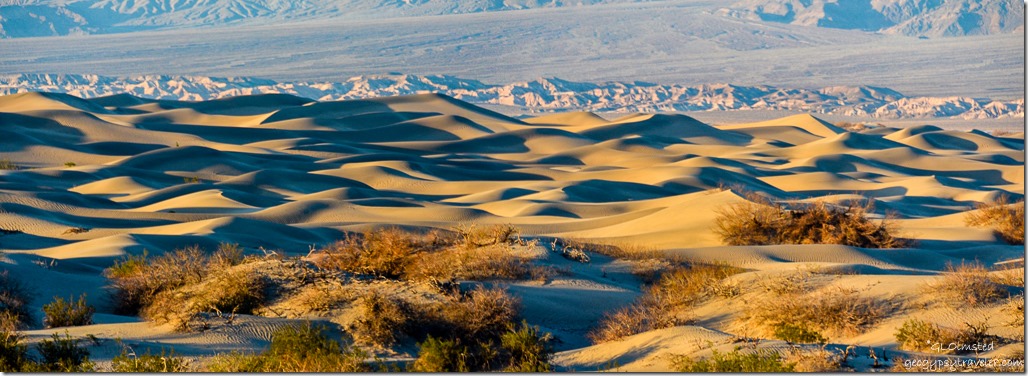 Light & shadow Mesquite Sand Dunes Death Valley National Park California