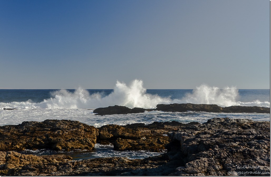 Crashing waves at Storms River Mouth Tsitsikamma National Park South Africa
