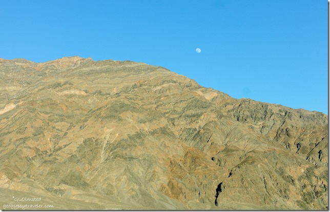 Moon over Grapevine Mountains Death Valley National Park California