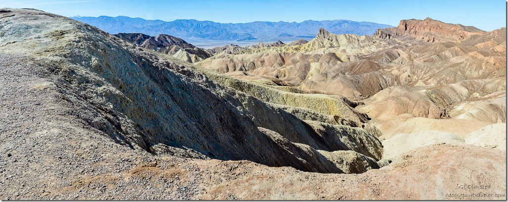 View West Zabriskie Point Death Valley National Park California