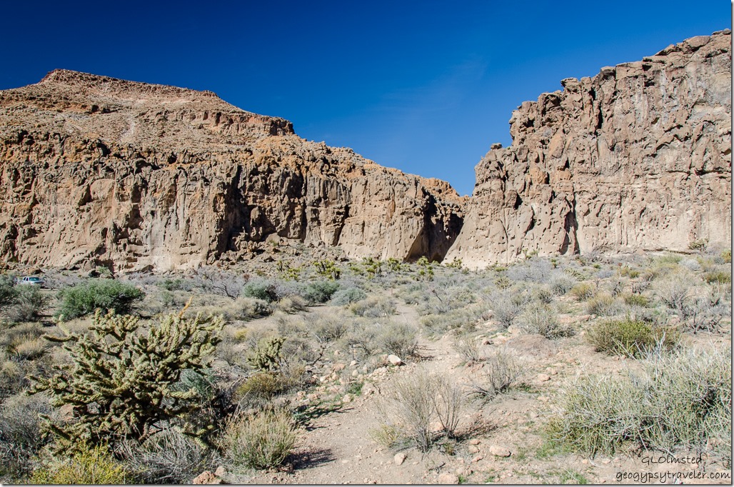 Banshee Canyon Rings Loop Trail Hole in the Wall Mojave National Preserve California