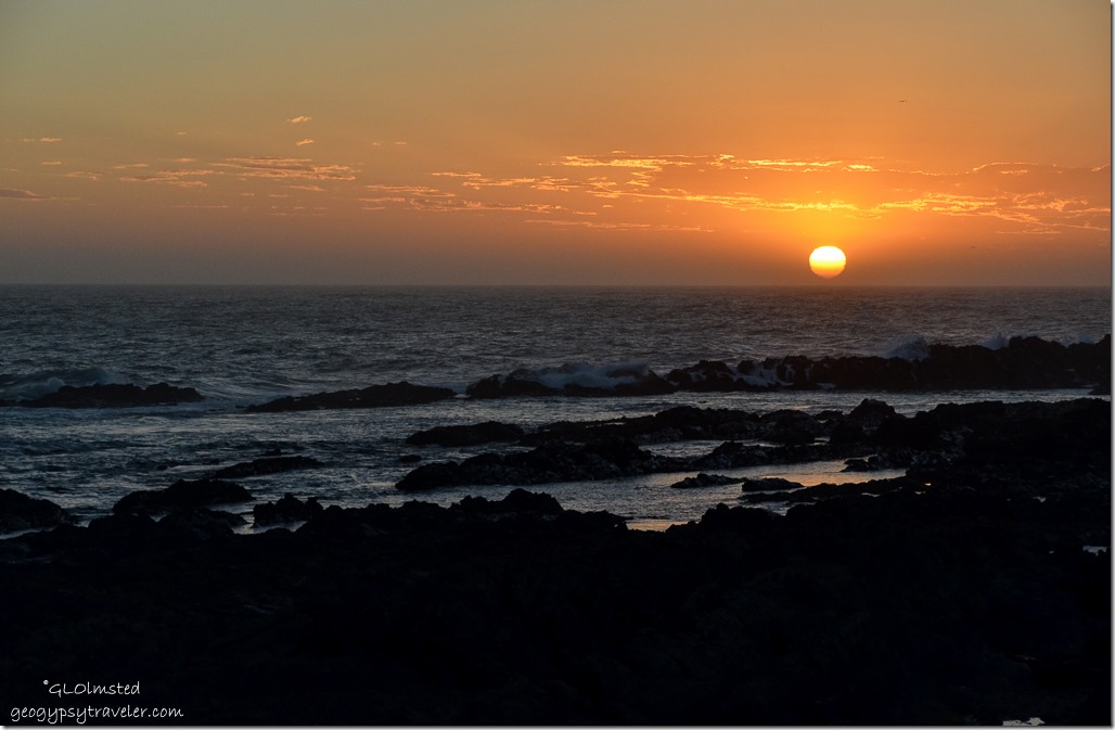 Sunset crashing waves Indian Ocean Tsitsikamma National Park South Africa
