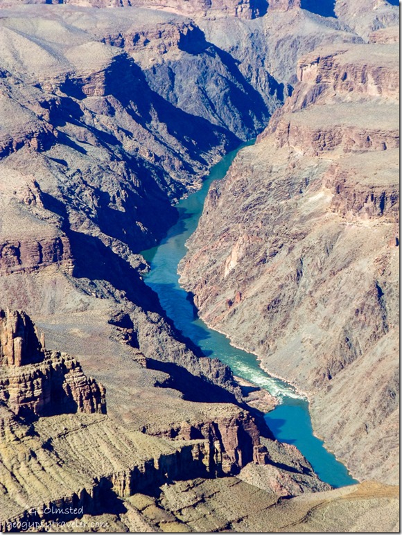 Colorado River from Mohave Point Hermit Road South Rim Grand Canyon National Park Arizona