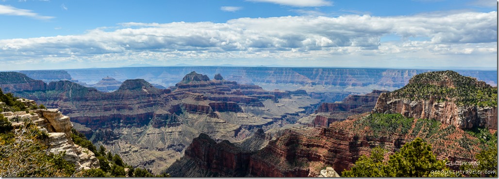 Canyon view from Lodge North Rim Grand Canyon National Park Arizona