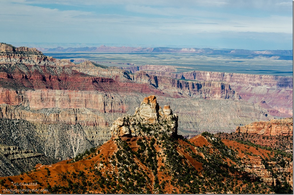 Brady Peak from Vista Encantada Walhalla Plateau North Rim Grand Canyon National Park Arizona