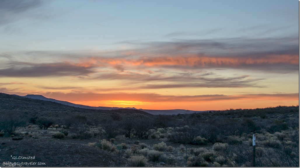 Sunset over Weaver Mountains Kirkland Arizona