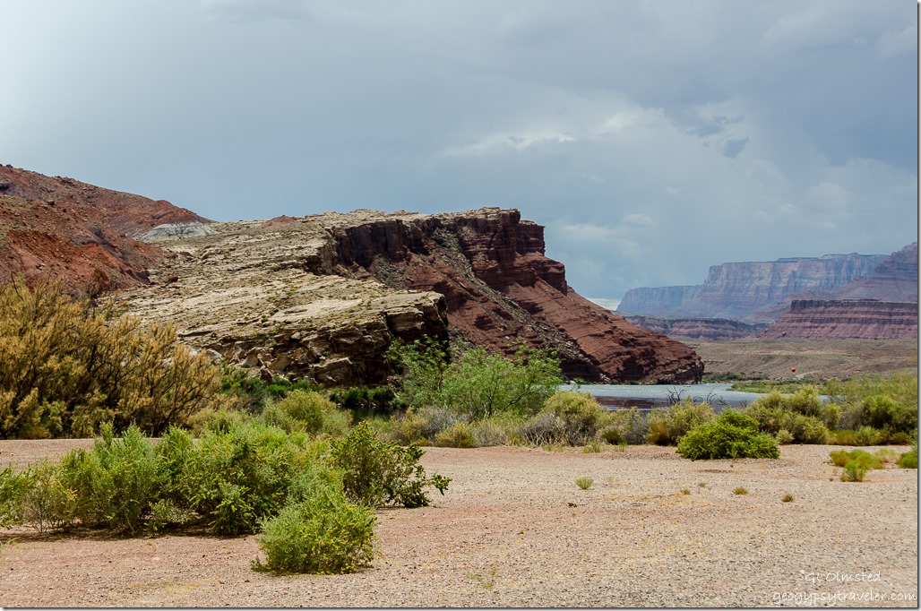 Route South side of Colorado River from Lees Ferry Glen Canyon National Recreation Area Arizona