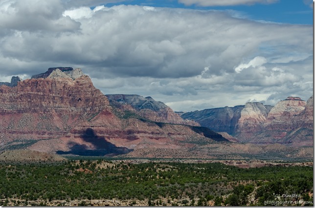 Zion National Park from Smithsonian Butte Road Scenic Backway Utah