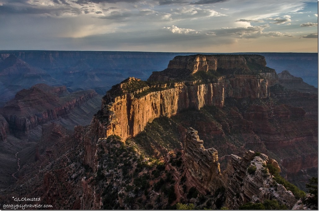 Wotans Throne from Cape Royal North Rim Grand Canyon National Park Arizona