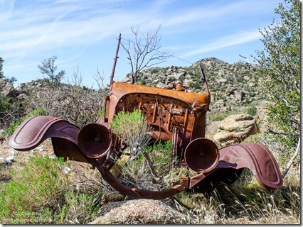 Old rusty car Weaver Mountains Yarnell Arizona