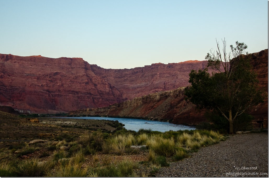 Colorado River from Lee's Ferry campground Glen Canyon National Recreation Area Arizona